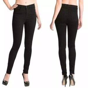 J Brand Size 25 Maria Hewson Stretch Skinny Jeans - Black